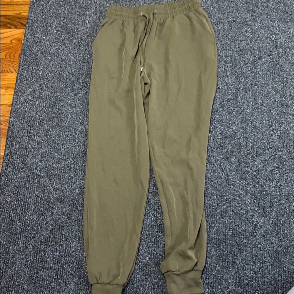 Green joggers